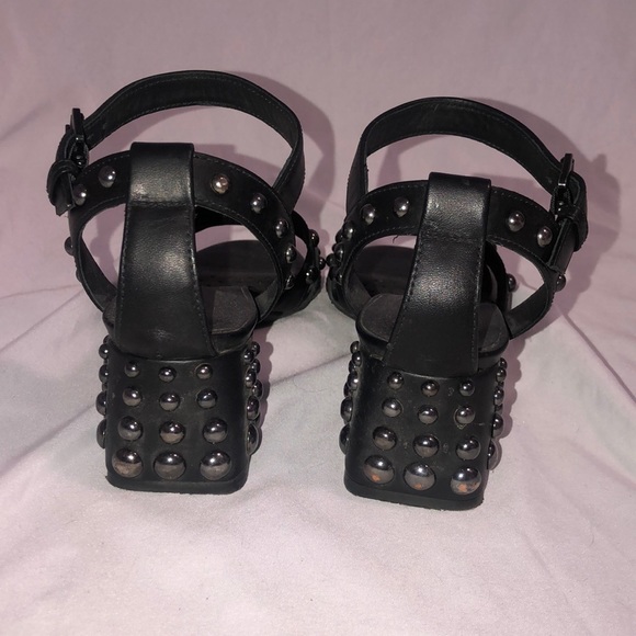 Studded Black Heels - Picture 4 of 4